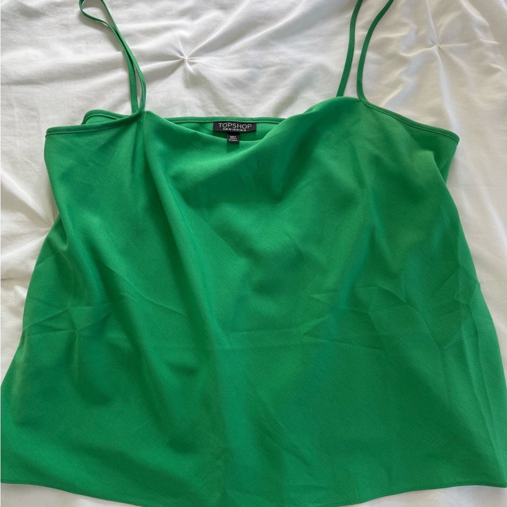 Topshop Vibrant Green Camisole Top